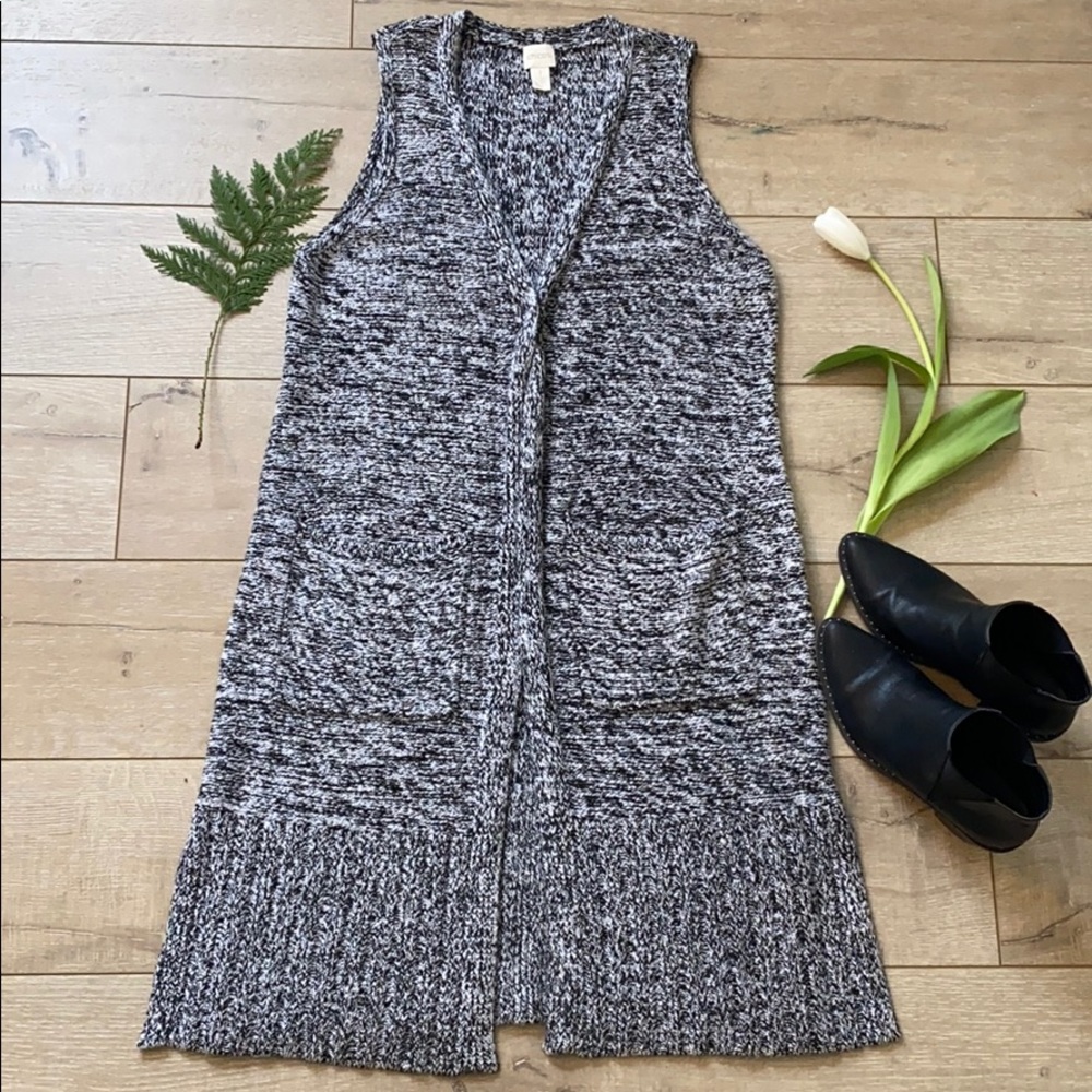 Chico’s Sweater Gray Size 1
